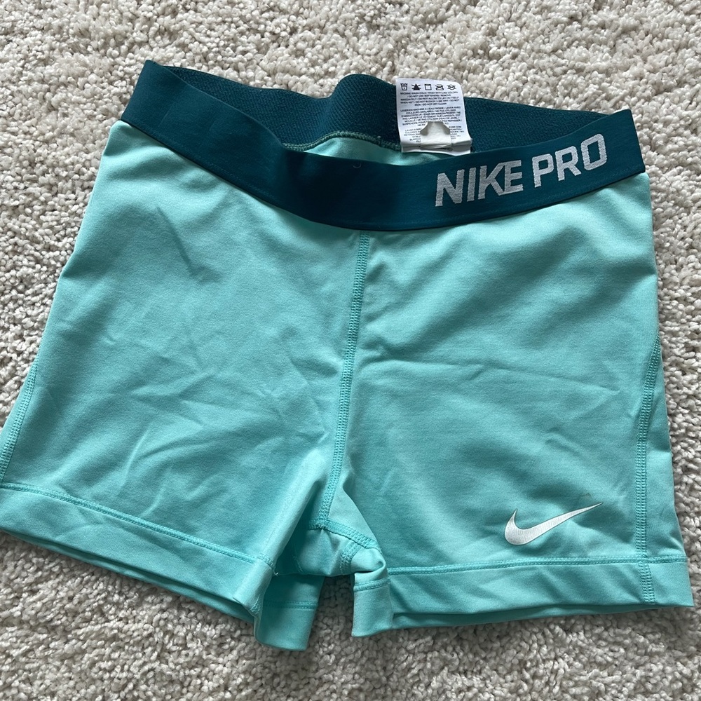 Blue Nike Pro Shorts